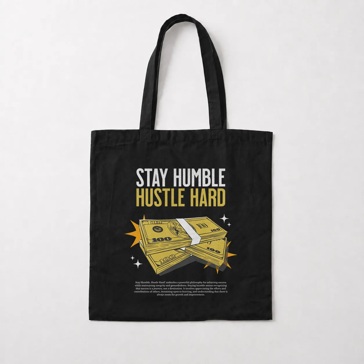 توت بگ انگیزشی طرح Stay Humble Hustle Hard کد 28371