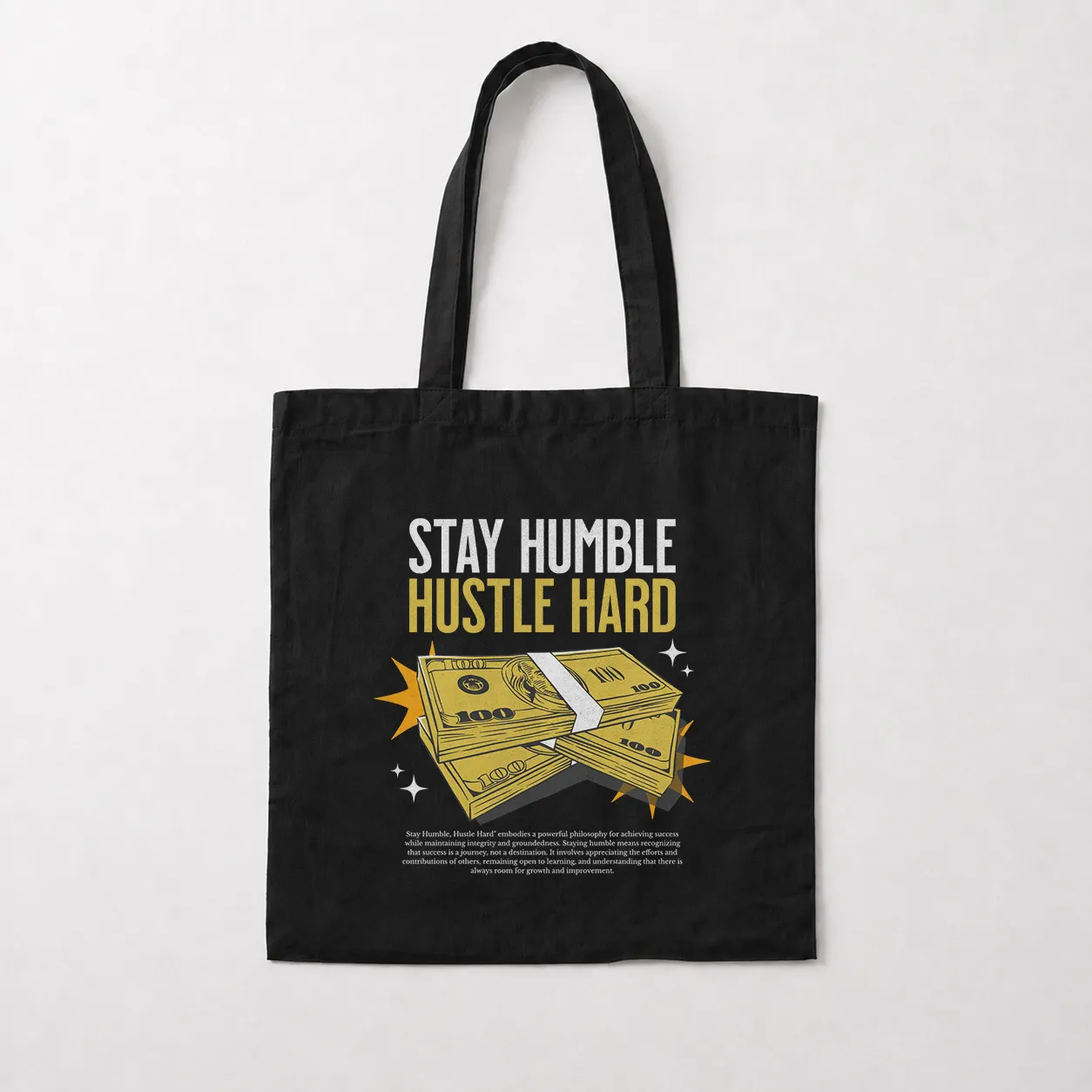 توت بگ انگیزشی طرح Stay Humble Hustle Hard کد 28372