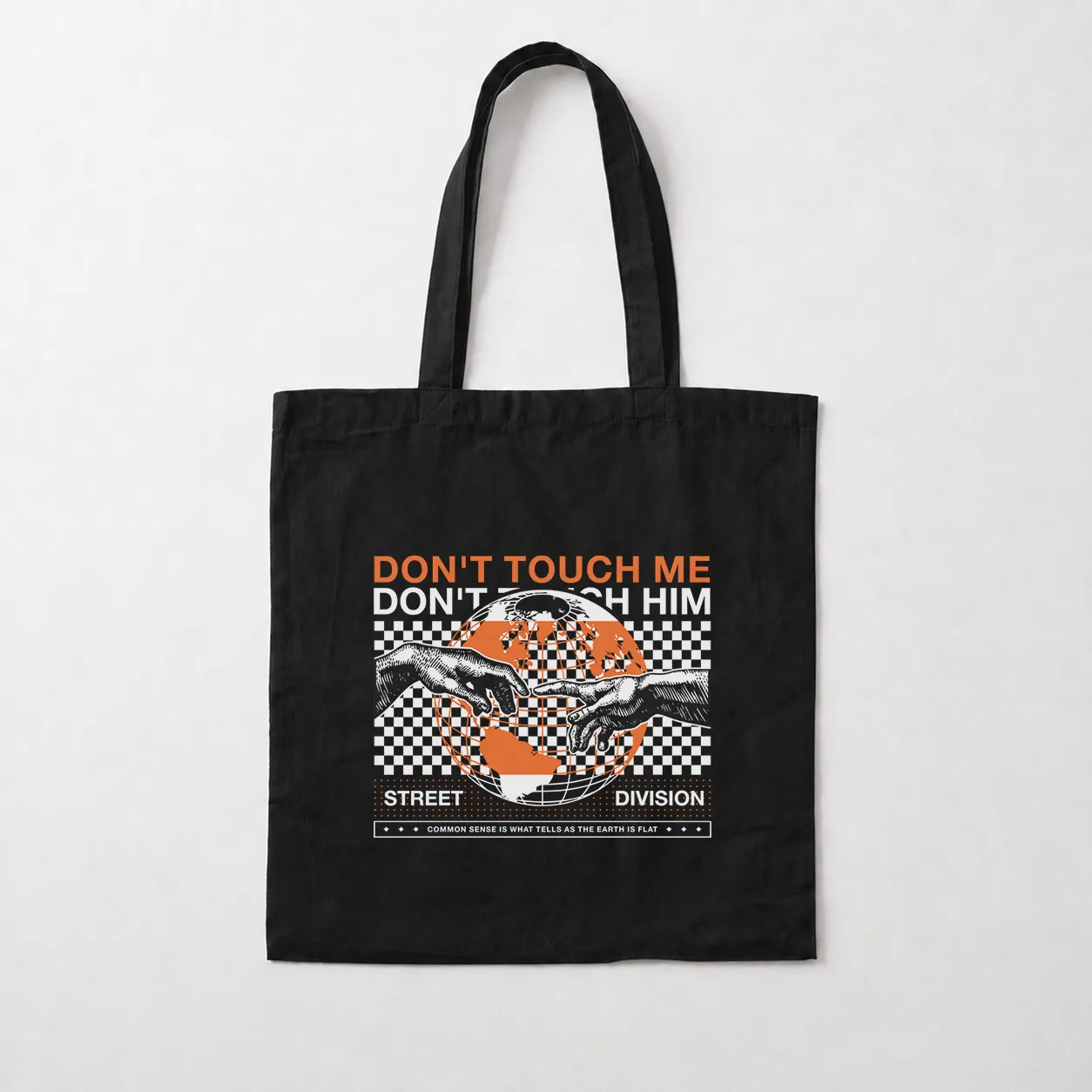 توت بگ خیابانی طرح Don't Touch Me Don't Touch Him کد 28462