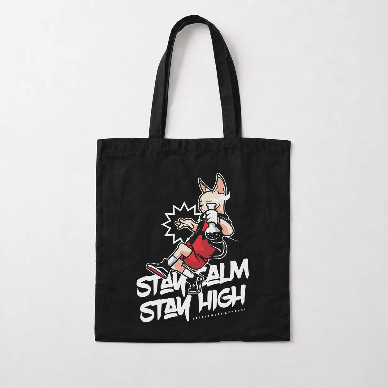 توت بگ تایپوگرافی Stay Calm Stay High کد 28742