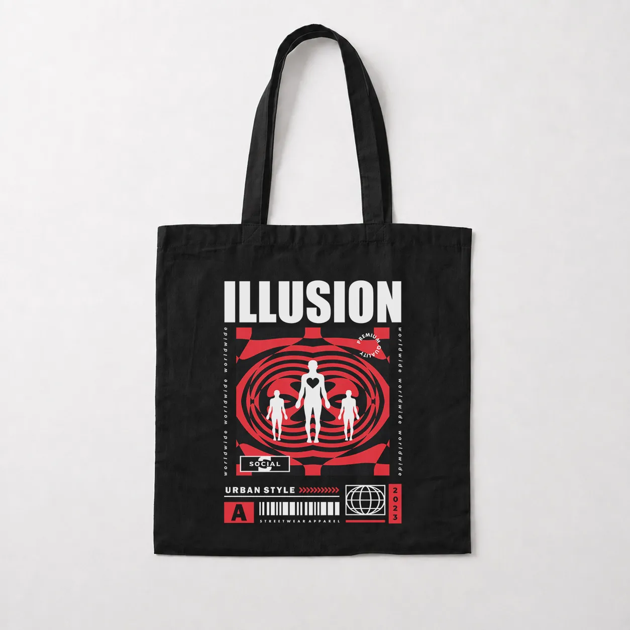 توت بگ آبستره طرح Illusion کد 28788