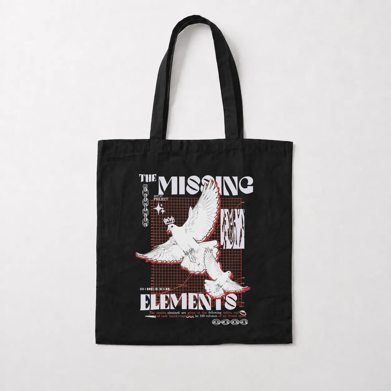 توت بگ کبوتر سفید طرح The Missing Elements کد 28892