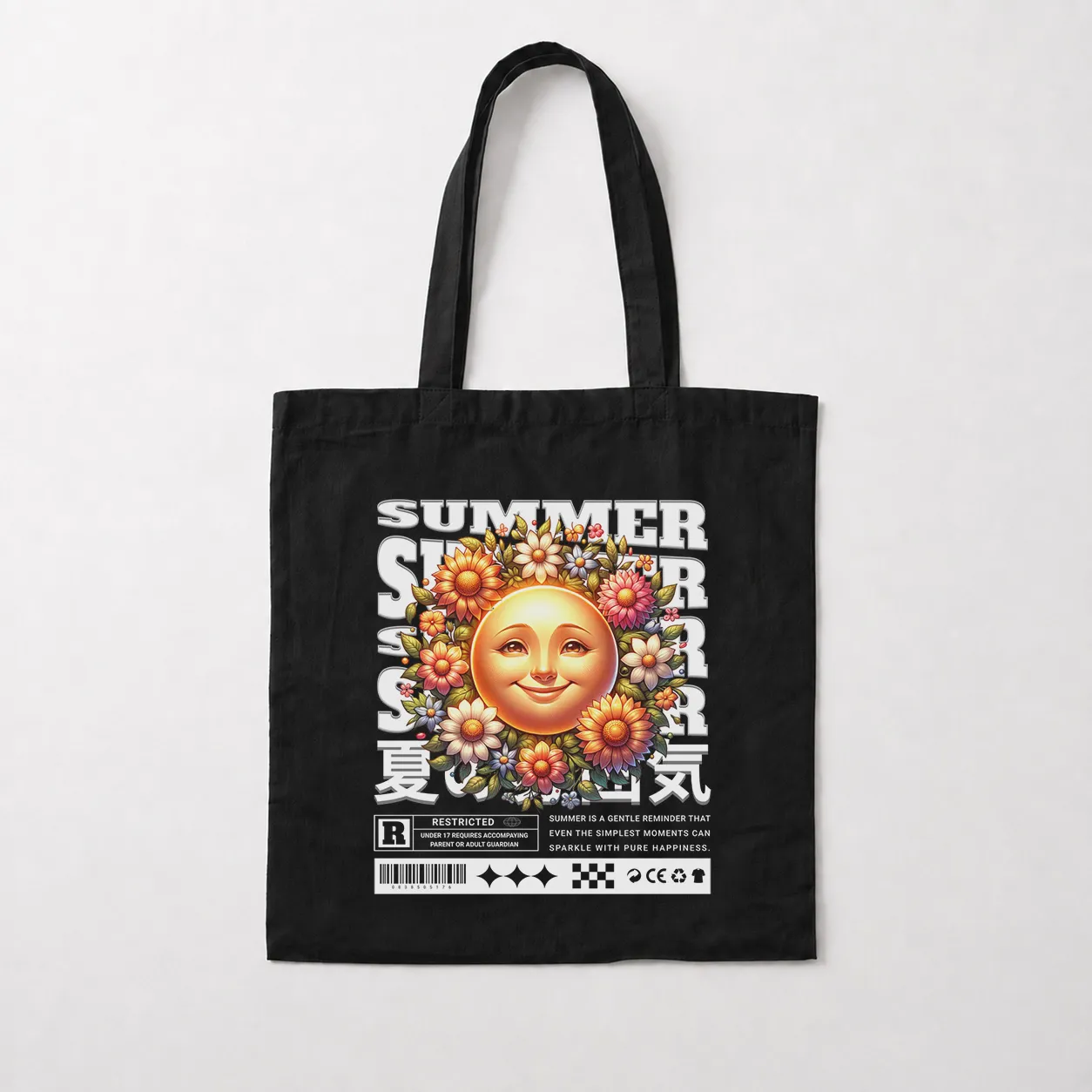 توت بگ تابستانی گل آفتابگردان طرح Summer کد 29035