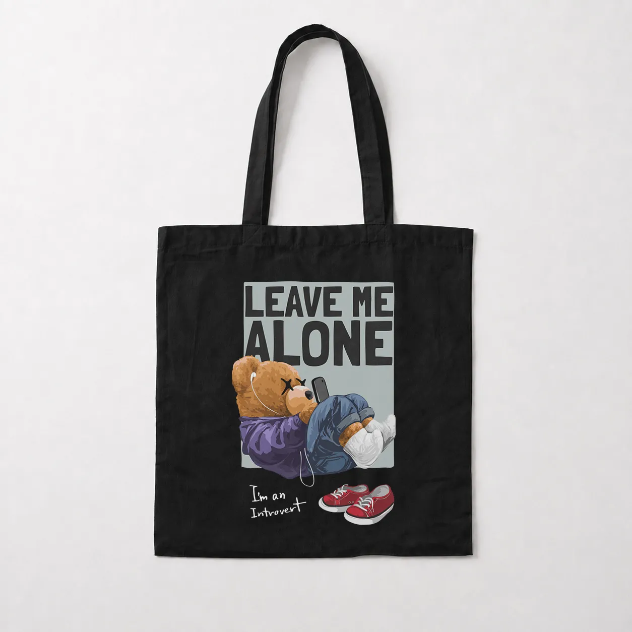 توت بگ خرس درونگرا طرح Leave Me Alone کد 29316