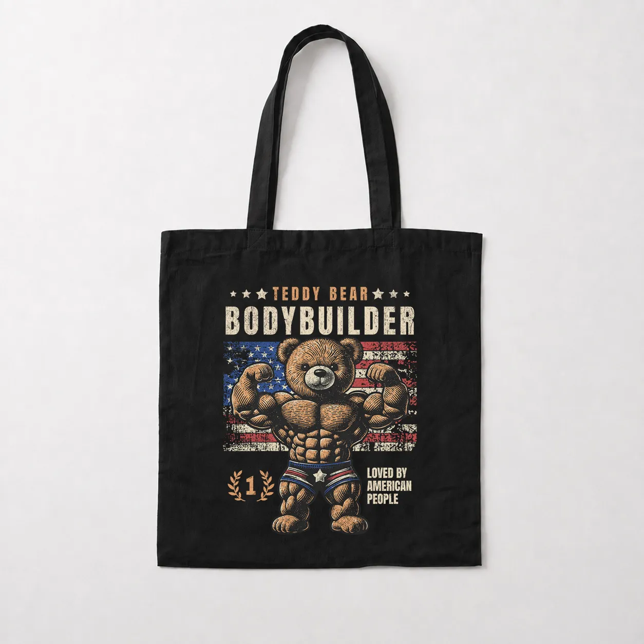 توت بگ خرس بدنساز طرح Teddy Bear Bodybuilder کد 29385