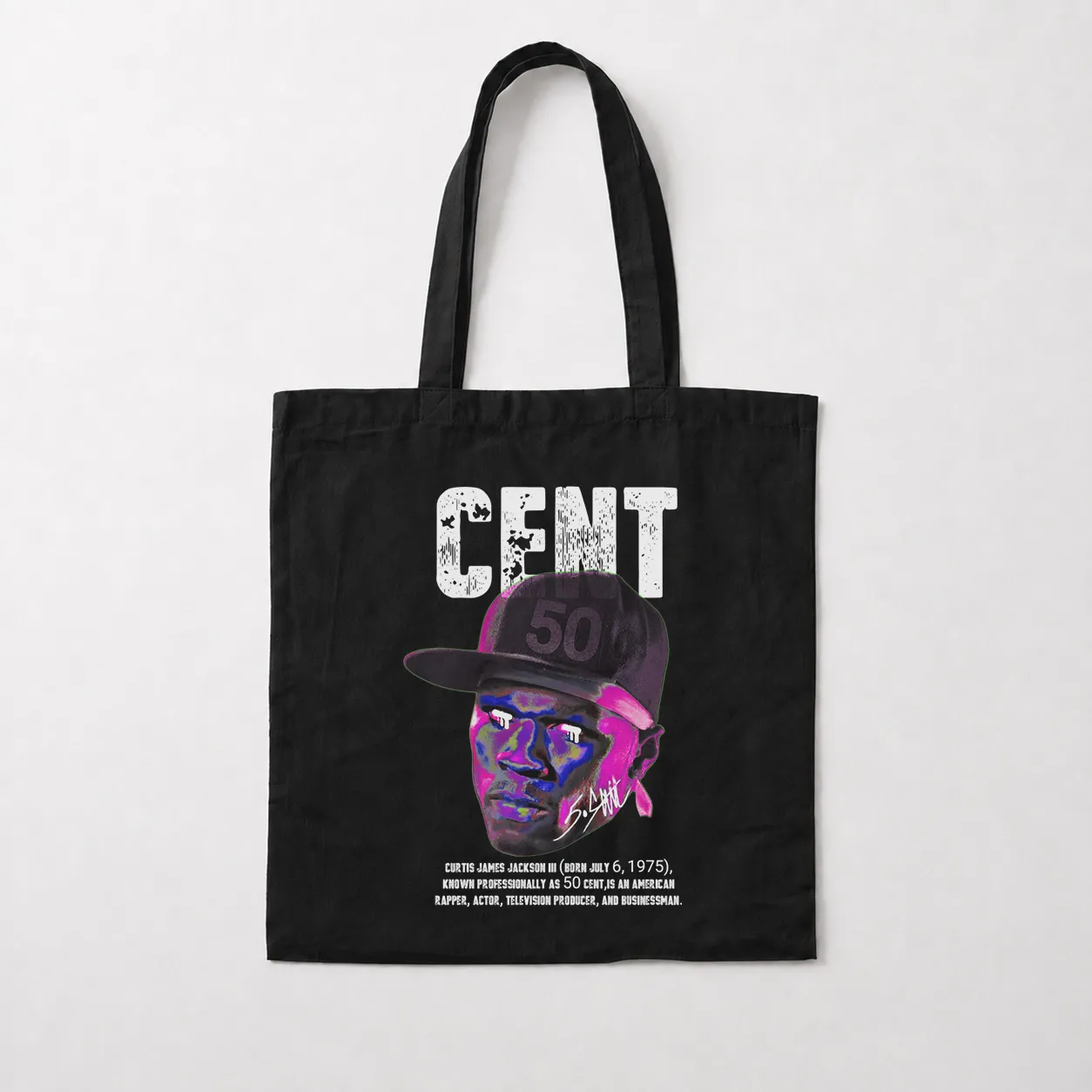 توت بگ فیفتی سنت طرح پرتره (50 Cent) کد 29819