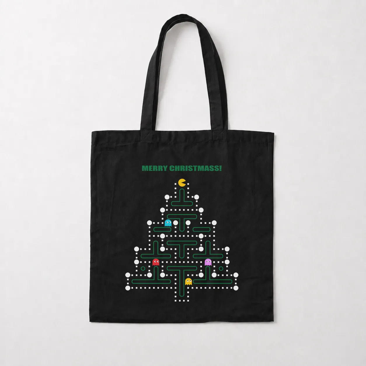 توت بگ پک‌من طرح درخت کریسمس (Pac-Man Christmas) کد 29947