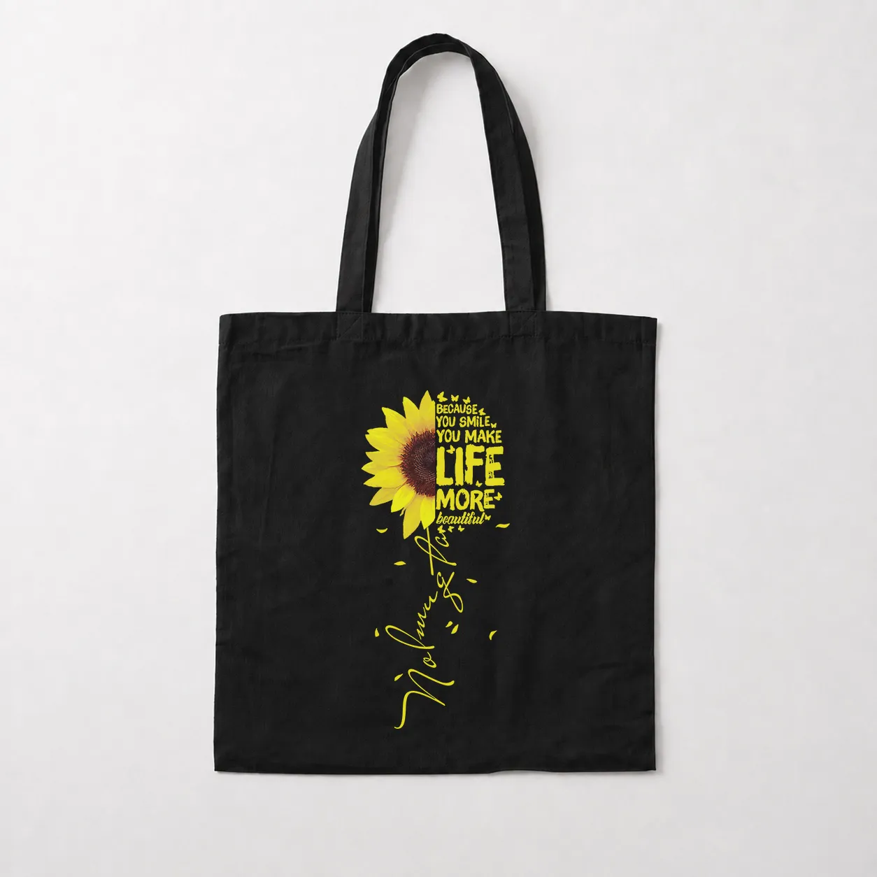 توت بگ انگیزشی آفتابگردان طرح Life More Beautiful کد 30289