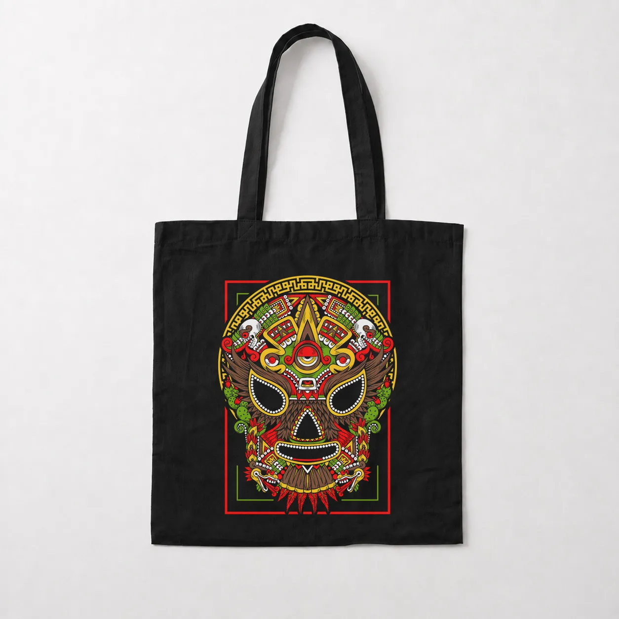 توت بگ طرح جمجمه آزتک رنگی (Aztec Skull) کد 30797