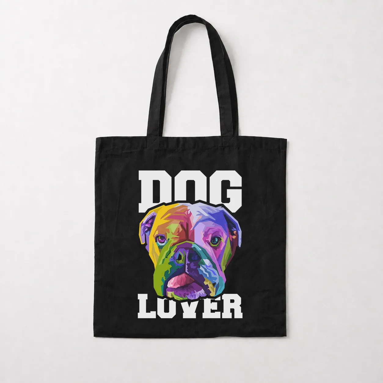 توت بگ سگ بولداگ طرح رنگارنگ Dog Lover کد 30901