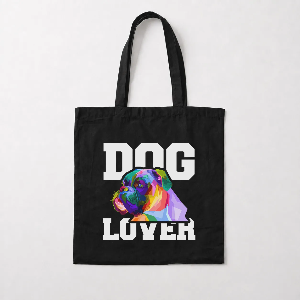 توت بگ سگ باکسر طرح رنگارنگ Dog Lover کد 30902