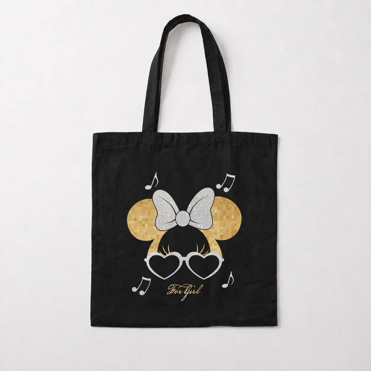 توت بگ مینی موس طرح پاپیون و نت موسیقی (Minnie Mouse) کد 30976