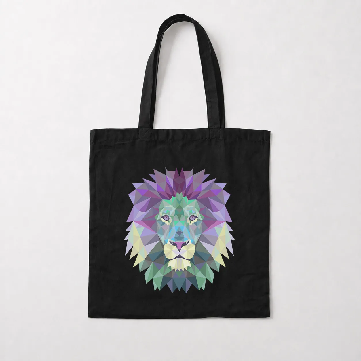 توت بگ شیر طرح هندسی رنگارنگ (Geometric Lion) کد 31064
