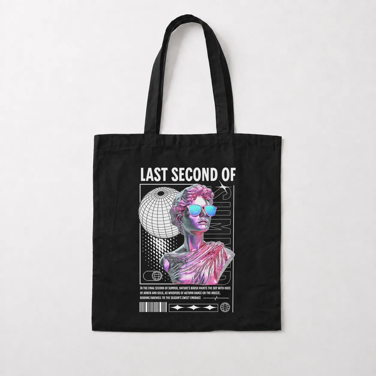 توت بگ تابستانی طرح مجسمه رترو (Last Second of Summer) کد 31261