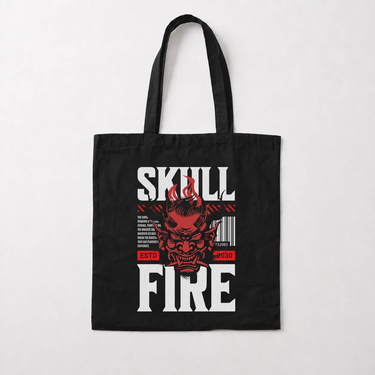 توت بگ جمجمه طرح شیطان ژاپنی (Skull Fire) کد 31265