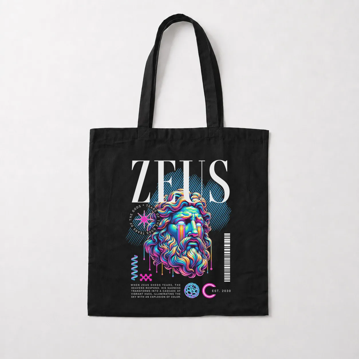 توت بگ زئوس طرح خدای یونانی (Zeus) کد 31344