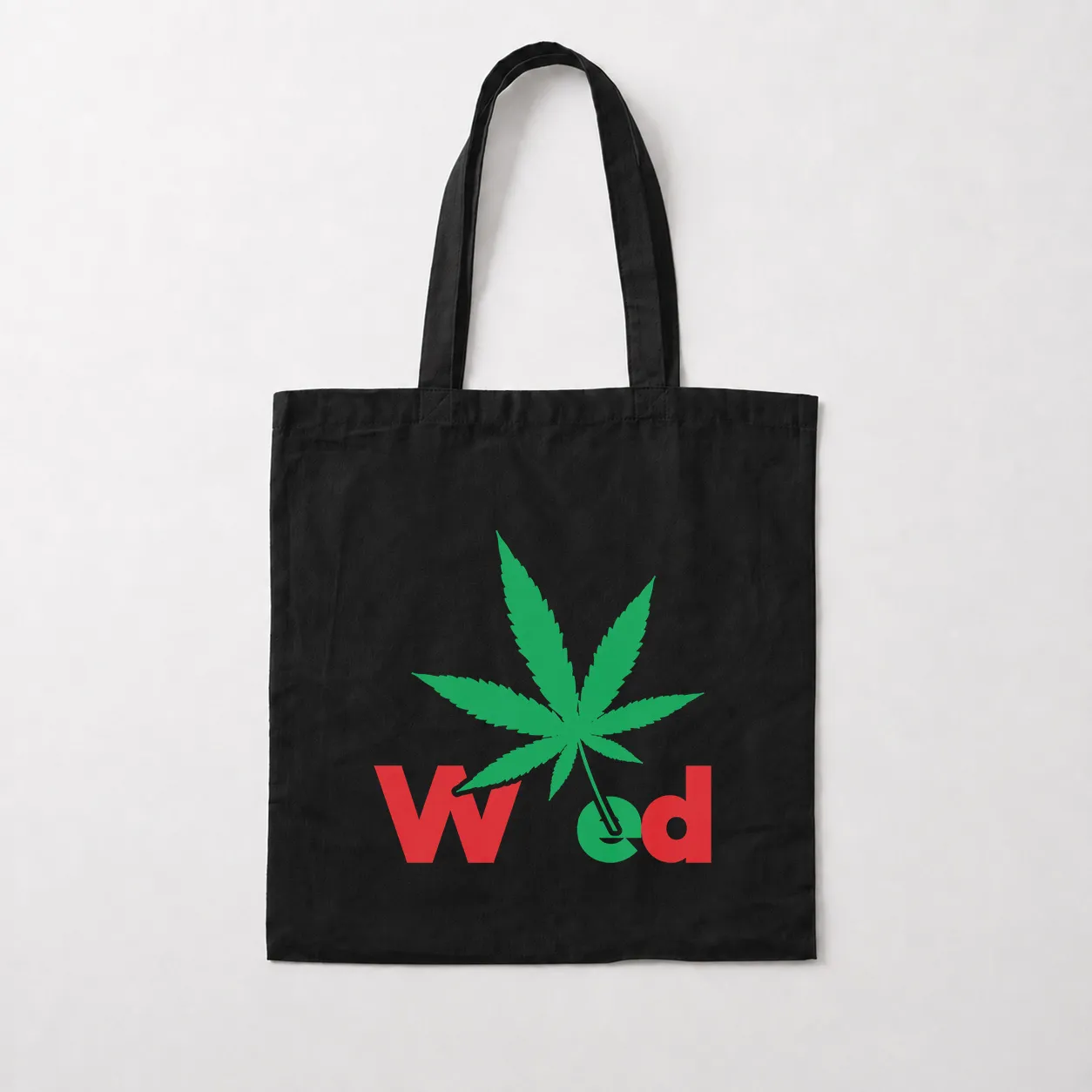 توت بگ تایپوگرافی Weed طرح برگ سبز کد 31560