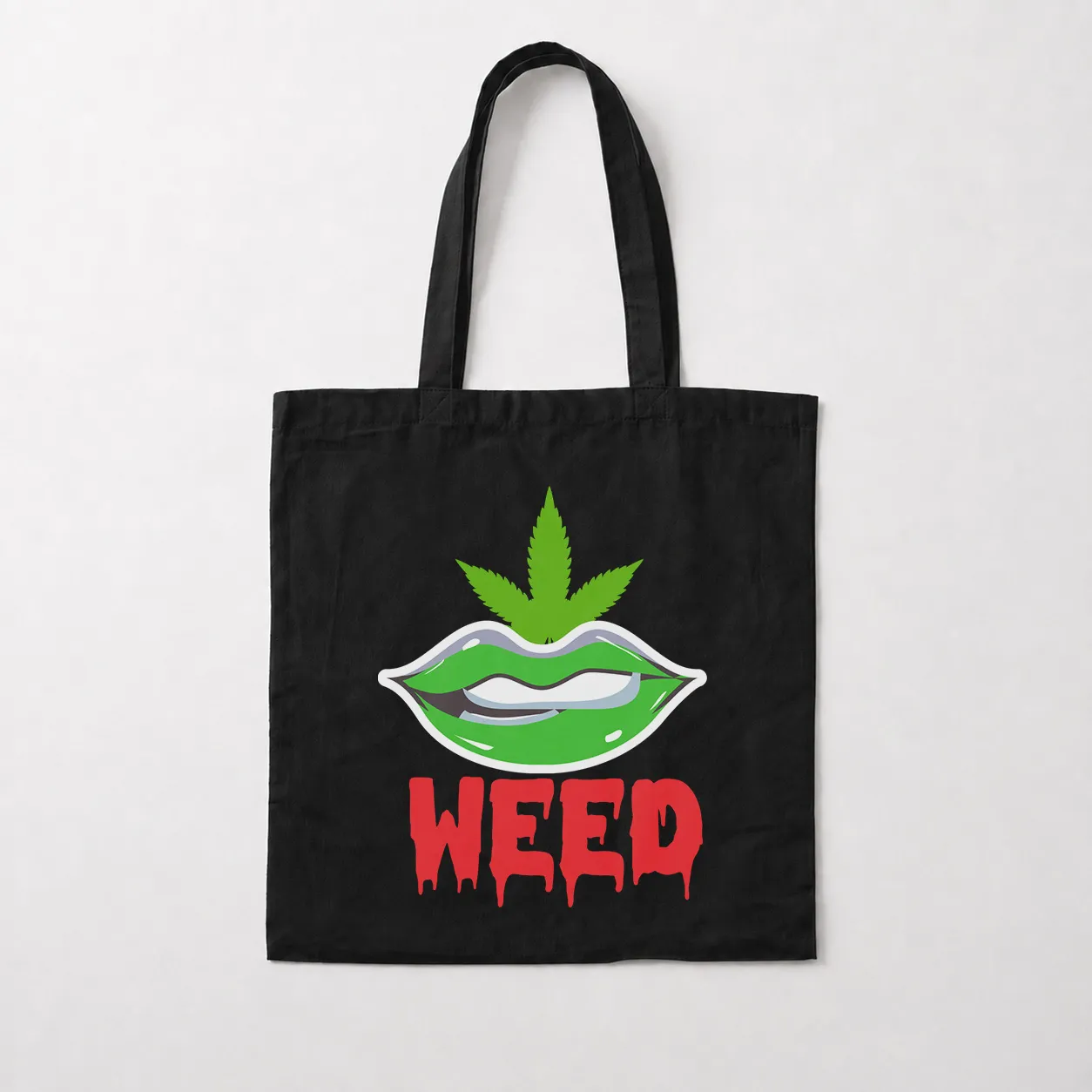 توت بگ نوشته Weed طرح لب گرافیکی کد 31563