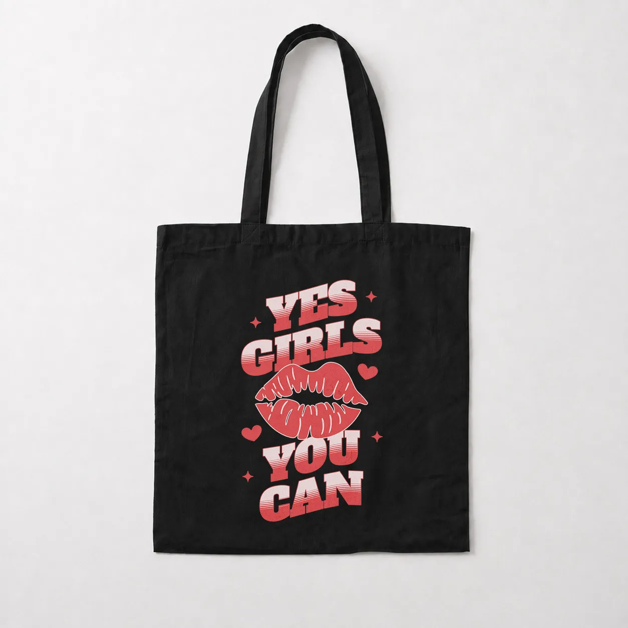 توت بگ دخترانه انگیزشی نوشته Yes Girls You Can کد 32012