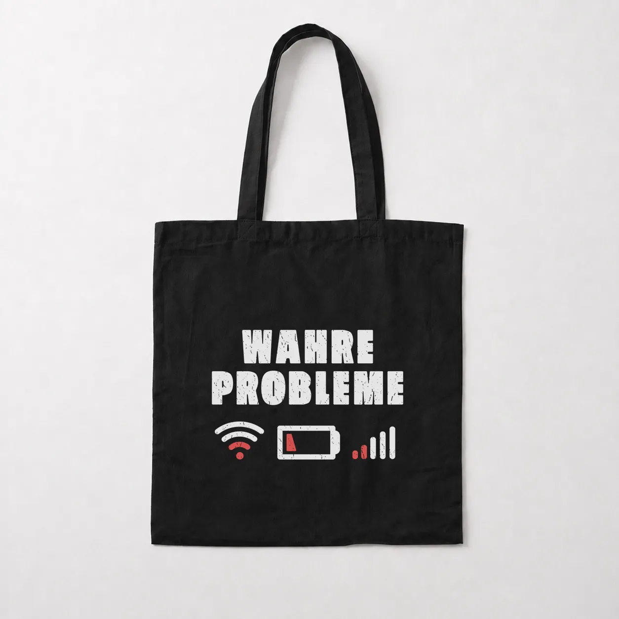 توت بگ نوشته Wahre Probleme طرح باتری و وای‌فای کد 32313