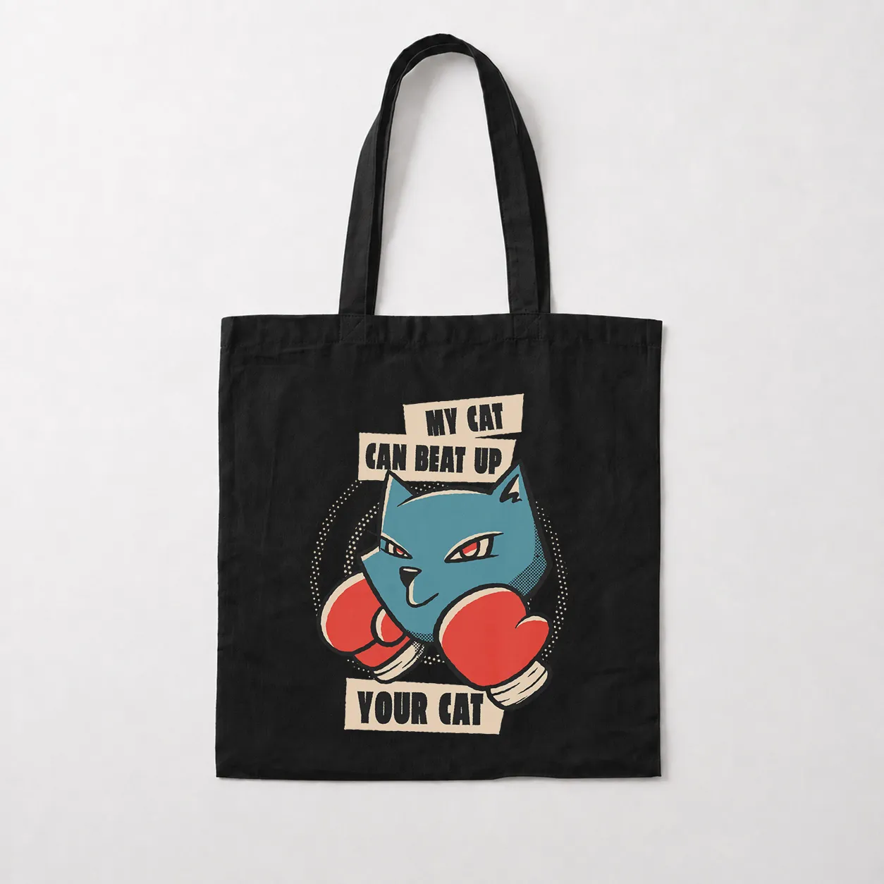 توت بگ گربه بوکسور طرح My Cat Can Beat Up Your Cat کد 32314