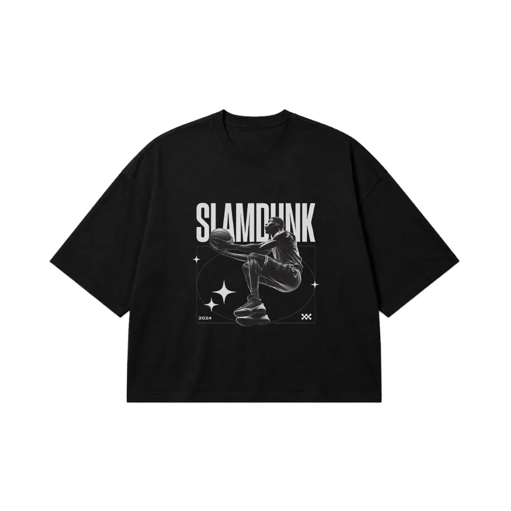 تیشرت باکسی انیمه اسلم دانک طرح بسکتبال (Slam Dunk) کد 24245