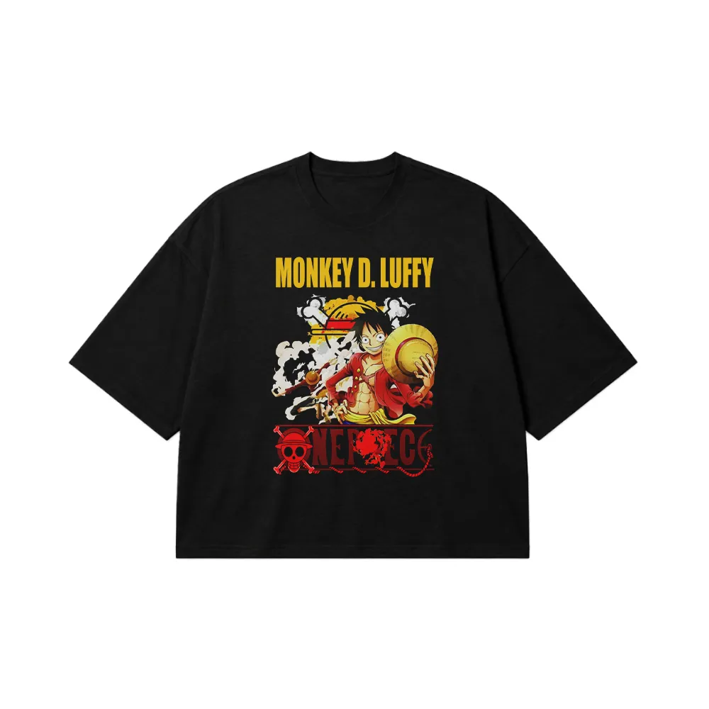 تیشرت باکسی انیمه وان پیس طرح مانکی دی لوفی (Monkey D. Luffy) کد 24694