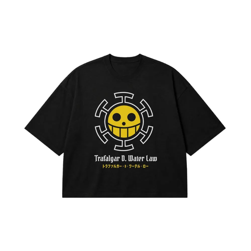 تیشرت باکسی انیمه وان پیس طرح ترافالگار لا (Trafalgar Law) کد 24964