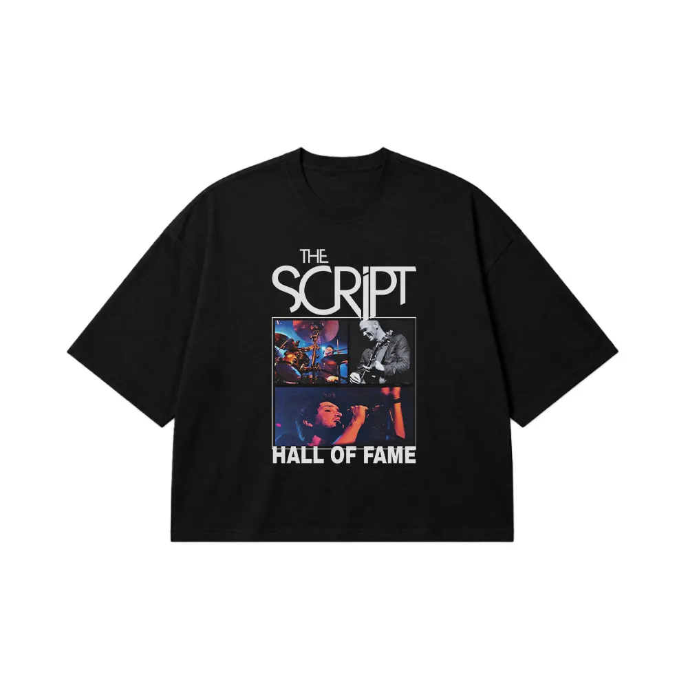 تیشرت باکسی د اسکریپت طرح Hall of Fame (The Script) کد 25154
