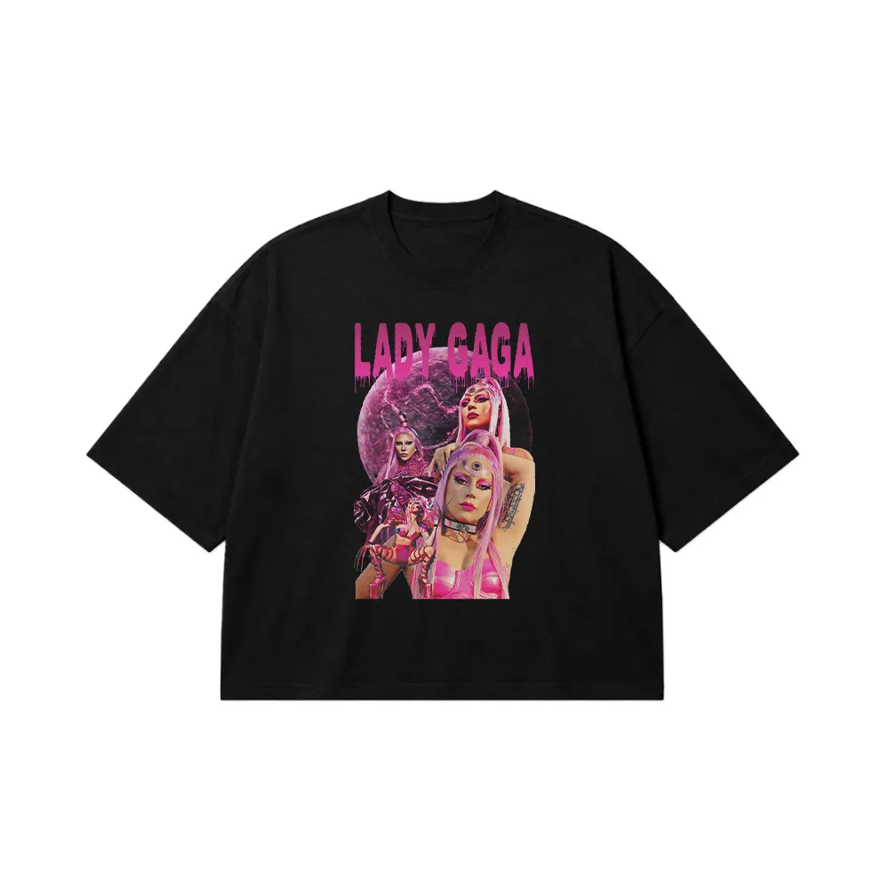 تیشرت باکسی لیدی گاگا طرح پاپ (Lady Gaga) کد 25208