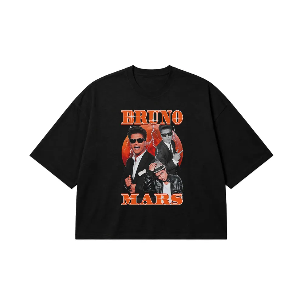 تیشرت باکسی برونو مارس طرح رترو (Bruno Mars) کد 25229