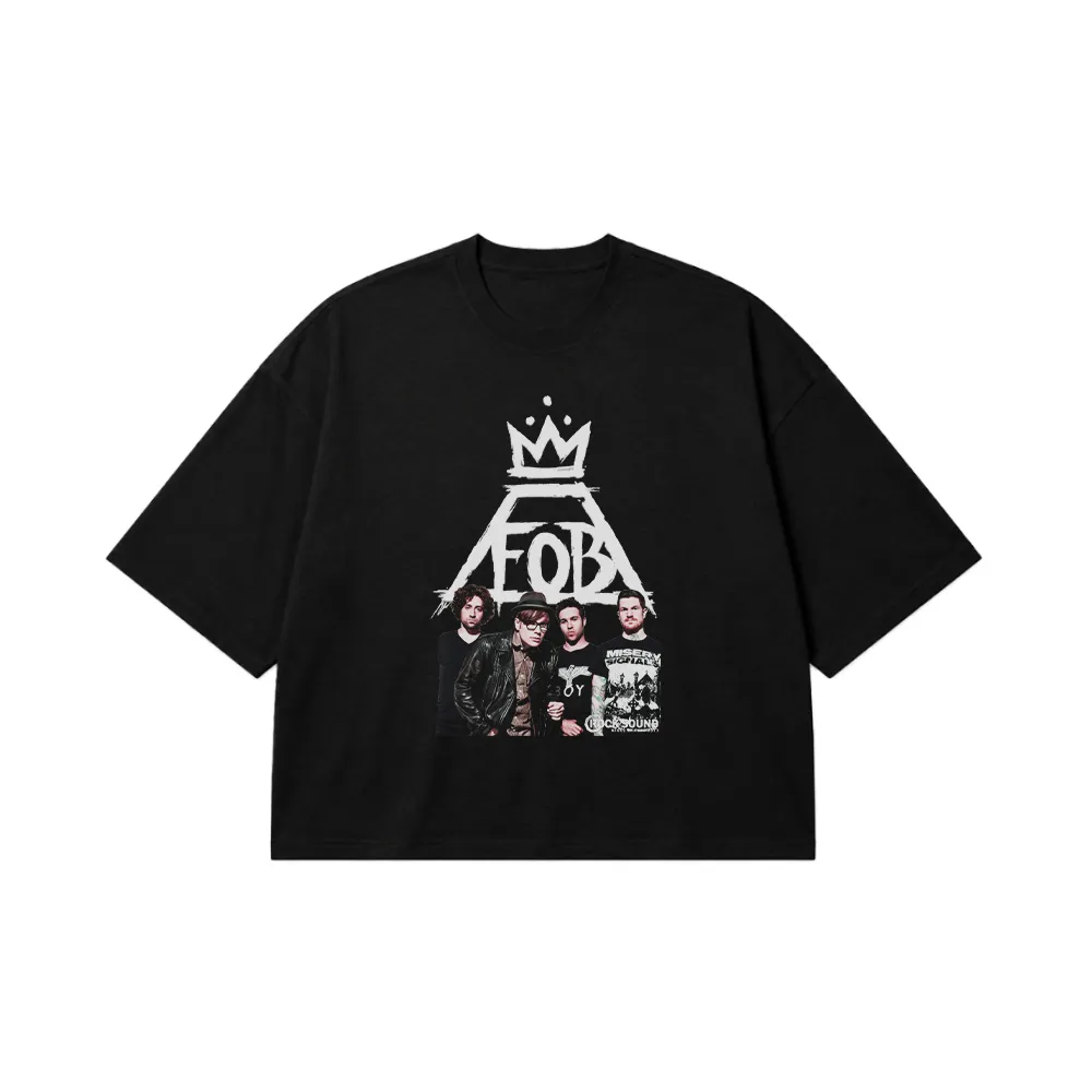 تیشرت باکسی فال اوت بوی طرح لوگو (Fall Out Boy) کد 25236
