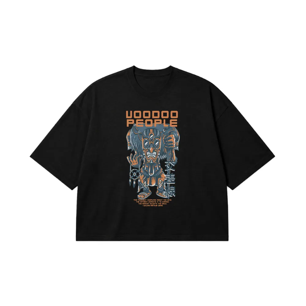 تیشرت باکسی طرح ماسک وودو Voodoo People کد 26055