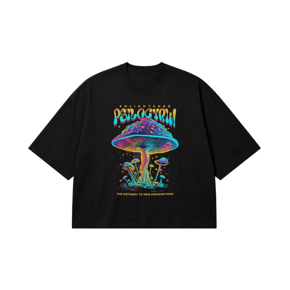 تیشرت باکسی قارچ طرح Enlightened Psilocybin کد 26200