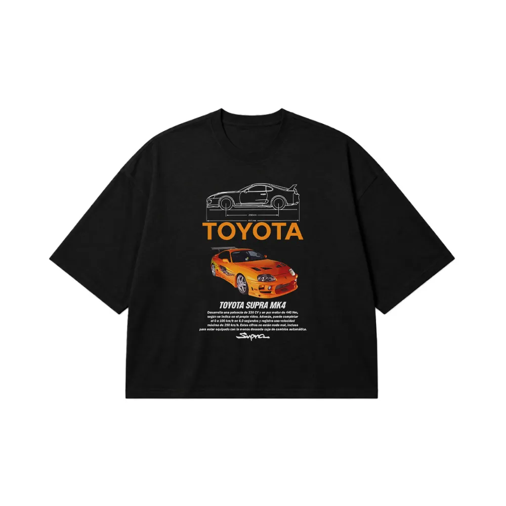 تیشرت باکسی تویوتا سوپرا طرح MK4 (Toyota Supra) کد 26413