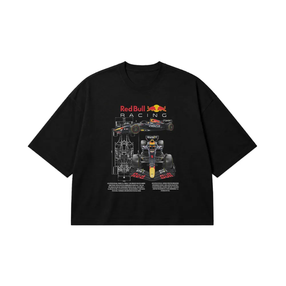 تیشرت باکسی فرمول یک ردبول طرح Red Bull Racing کد 26421