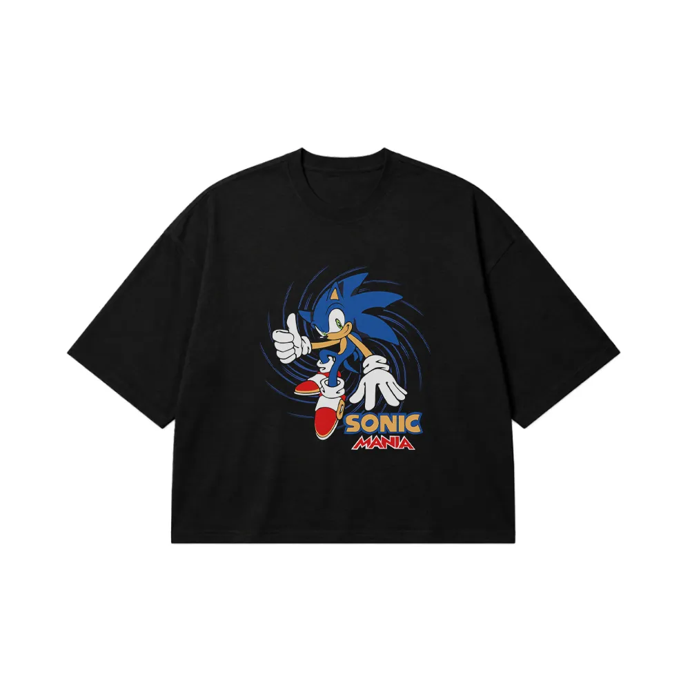 تیشرت باکسی سونیک طرح Sonic Mania کد 26633