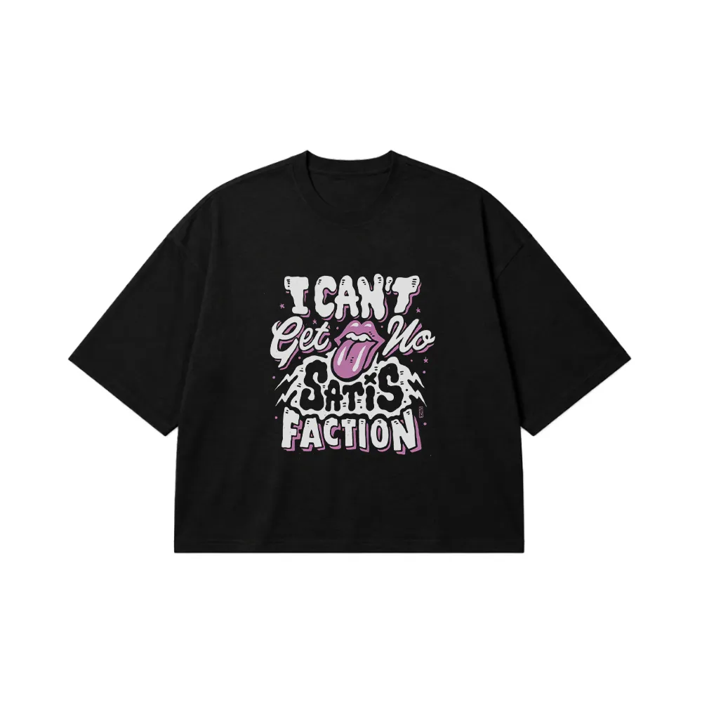 تیشرت باکسی رولینگ استونز طرح Satisfaction (Rolling Stones) کد 26849