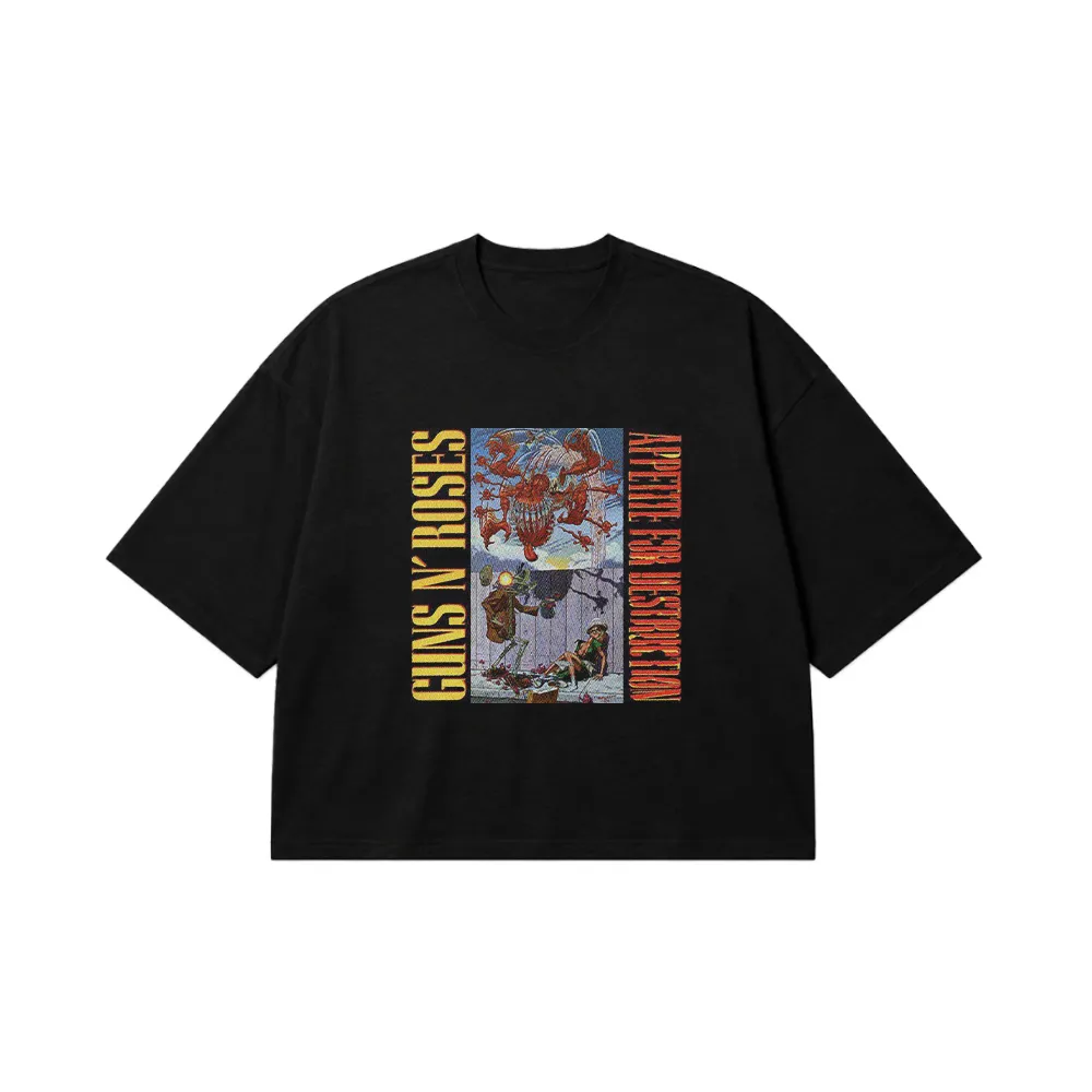 تیشرت باکسی گانز اند رزز طرح Appetite for Destruction کد 26895