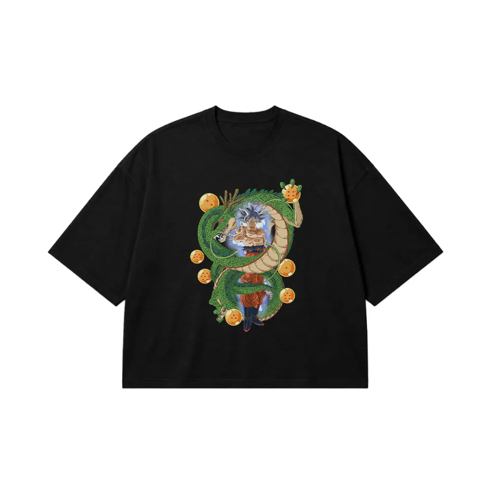 تیشرت باکسی انیمه دراگون بال طرح گوکو و شنرون (Dragon Ball) کد 27383