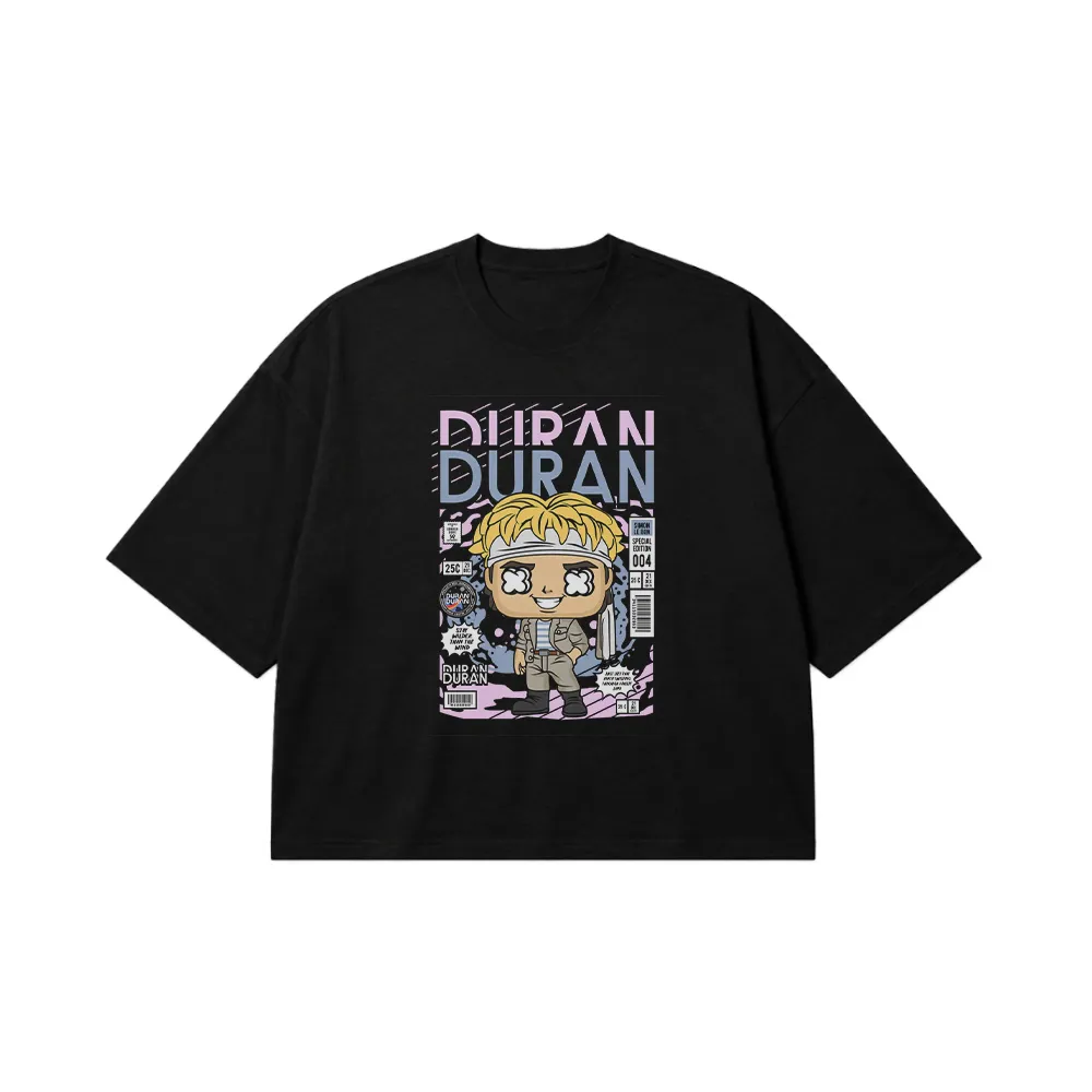 تیشرت باکسی دوران دوران طرح فیگور (Duran Duran) کد 27556