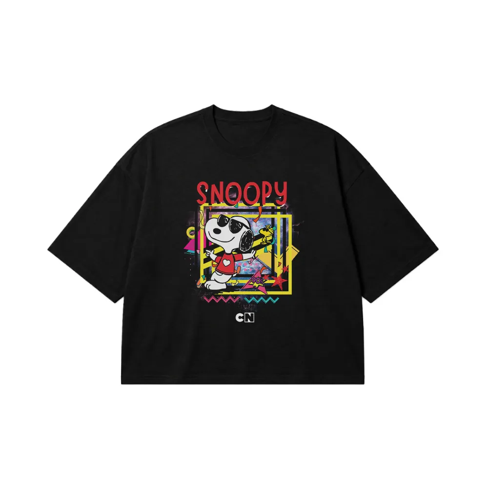 تیشرت باکسی اسنوپی طرح رنگارنگ (Snoopy) کد 27945