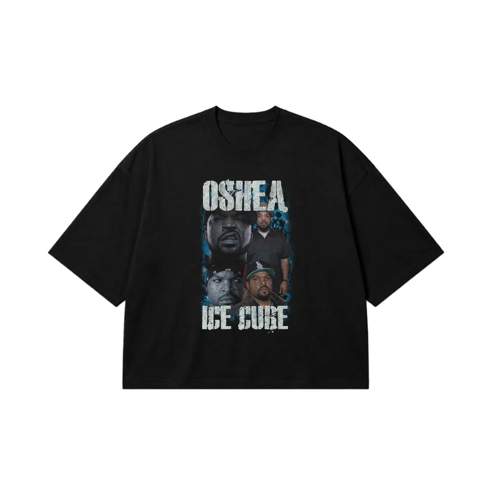 تیشرت باکسی آیس کیوب طرح پرتره (Ice Cube) کد 28222