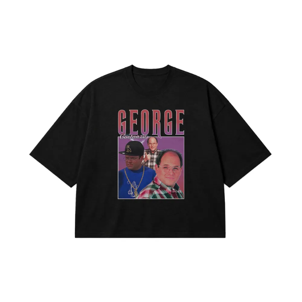 تیشرت باکسی جرج کوستانزا طرح پرتره (George Costanza) کد 28251