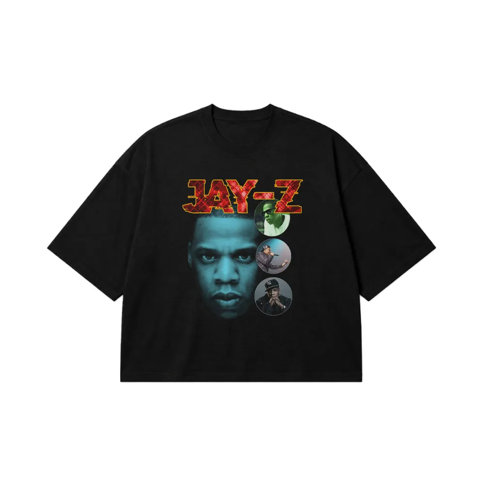 تیشرت باکسی جی‌زد طرح پرتره (Jay-Z) کد 28259