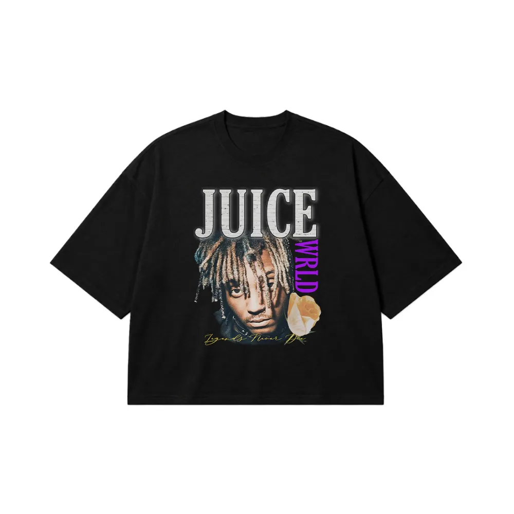 تیشرت باکسی جوس ورلد طرح پرتره (Juice WRLD) کد 28263