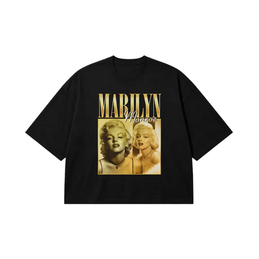 تیشرت باکسی مرلین مونرو طرح پرتره (Marilyn Monroe) کد 28277