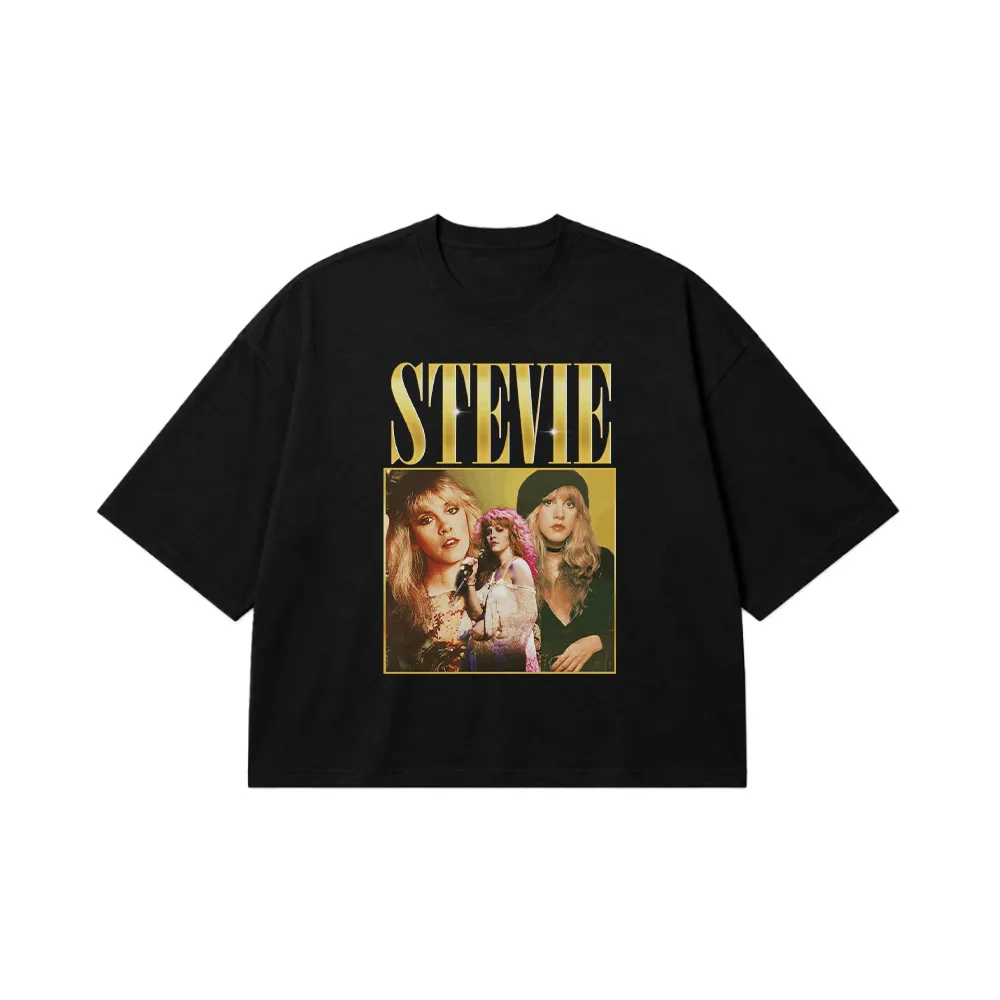 تیشرت باکسی استیوی نیکس طرح پرتره (Stevie Nicks) کد 28296