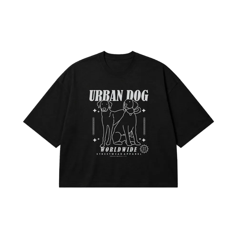 تیشرت باکسی سگ طرح Urban Dog کد 28606