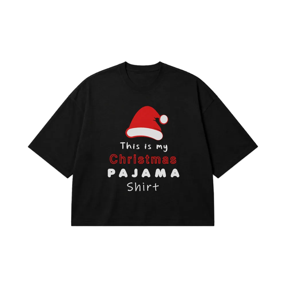 تیشرت باکسی کریسمس طرح Christmas Pajama Shirt کد 29544